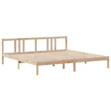 Bookcase Bed without Mattress 180x200cm Solid Wood Pine 3322287