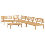 5 Piece Garden Pallet Sofa Set Solid Wood Acacia 3209305