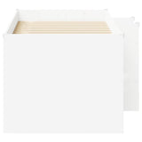 Kids'High Bed Frame 2 pcs White 163 x 101.1 x 68.5 cm 3422571