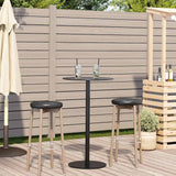 Garden Table Round Black 60x105 cm Steel 4009309