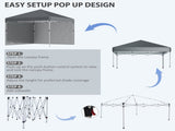 3 x 3 Pop Up Gazebo, UPF 30 with 2 Sidewalls, Leg Weight Bags and Wheeled Bag, Height T3398P310883