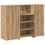 Reception Desk Artisan Oak 135x50x103.5 cm Engineered Wood 3324195