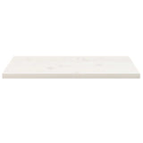 Table Top White 80x40x2,5 cm Solid Wood Pine Rectangular 824401
