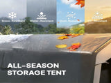 1.8 x 2.4m Garden Storage Shed Tent, Waterproof Portable Shed Shelter for Motorbike, Garden Tools, T3398P553282