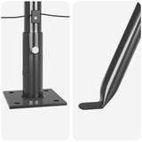 Fence Post 7 pcs Grey Steel 42004312