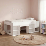 Kids'Bed Frame with Storage White 98.5 x 200 cm 3422611