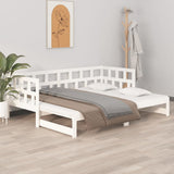 Pull-out Day Bed without Mattress White 2x cm 820233