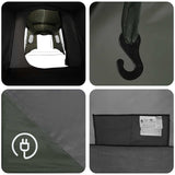 Instant Tent with Rainfly Water-Resistant 3-Person Army Green 42042277