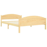 Bed Frame Natural wood Solid pine wood, plywood 160 x 200 cm 322030
