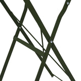 Bistro Table Dark Green 50 x 71 cm Powder-coated Steel 42002961