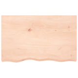 Basin Shelf Wall Mounted Steel and Solid Wood Oak 3302597