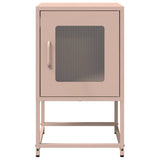 ZNTS Bedside Cabinet Pink 36x39x60.5 cm Cold-rolled Steel 853327