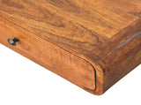 Solid Wood Avora Wall-Mounted Chestnut 1 Drawer Nightstand, Dark Brown B2743P403506