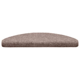 Stair Mats Self-adhesive 20 pcs 65x21x4 cm Light Brown Half Round Large 3365643