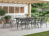 Garden Dining Set 9 pcs Anthracite 212 x 90 x 76 cm 3429141