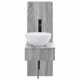 Bathroom Furniture Set 2 pcs Grey Sonoma 33 x 34.5 x 100 cm 3406099