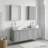 Bathroom Cabinet Set 5 pcs Grey Sonoma Engineered Wood 3406452