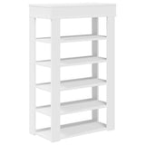 Shoe Rack White 60x30x98 cm Engineered Wood 859923