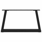 Coffee Table Legs V-Shape 2 pcs Black 50x cm Steel 4012528