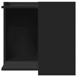 Cat Litter Box Enclosure Black 53x53x51 cm Engineered Wood 857752