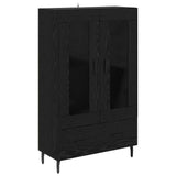 Highboard Black Oak 69.5 x 31 x 115 cm Engineered Wood 882543