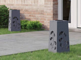 Solar LED Pathway Light 2 pcs Anthracite Cold Rolled Steel 879753