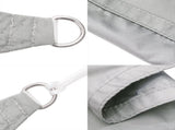 Sun Shade Sail Light Grey 5x5x5 m 100% Polyester Oxford 4000922