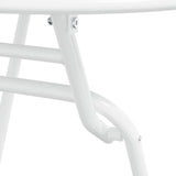 Garden Bistro Set Folding 3 pcs White Steel 42010317