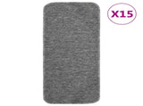 Anti Slip Stair Mats 15 pcs 60x25 cm Grey Rectangular 340396