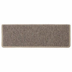 ZNTS Stair Mats Self-adhesive Sisal-Look 30 pcs 65x21x4 cm Dark Beige 3365890