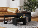Nesting Tables 3 pcs Black Engineered Wood 808577