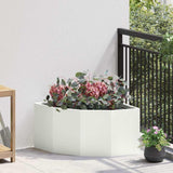 Corner Planter White 60 x 60 x 35 cm Steel 883641