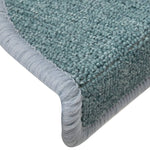 Stair Mats 15 pcs 56x17x3 cm Sea Blue Half Round 322362