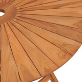 Folding Garden Table 85x75 cm Solid Wood Teak 362619