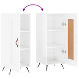 Sideboard High Gloss White 34.5x34x90 cm Engineered Wood 830414