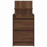 Bedside Cabinets with 2 Drawers 2 pcs Brown Oak 38x34x80 cm 861368
