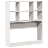 Bookcase Bed without Mattress White 90x190 cm Single Solid Wood Pine 3321795