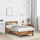 Bed Frame Old Wood 193 x 95 x 88 cm Engineered Wood 874121