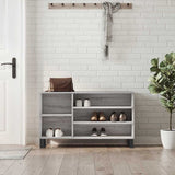 Shoe Cabinet Grey Sonoma 102x36x60 cm Engineered Wood 831426