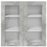 Hanging Cabinet Concrete Grey 80 x 31 x 80 cm Engineered Wood 884325