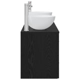 Bathroom Cabinet Set 3 pcs Black Oak 49.5 x 35 x 63 cm 3405788