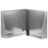 Retaining Wall 50 x 50 x 40 cm Galvanised Steel Silver 8015223