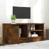 TV Cabinet Smoked Oak 80x35x36,5 cm Engineered Wood 817117