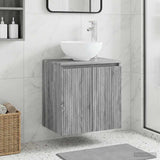 Wall-Mounted Sink Vanity Grey Sonoma 49.5 x 35 x 63 cm 890388