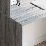 Desk with Shelf Grey Sonoma 102 x 50 x 124 cm Engineered Wood 869359