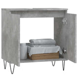 Bathroom Cabinet Concrete Grey 58x33x60 cm Engineered Wood 831584