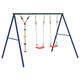Outdoor Swing Set with Swings and Disc Swing 3283601