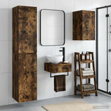 Bathroom Furniture Set 3 pcs Smoked Oak 33 x 34.5 x 160 cm 3406048