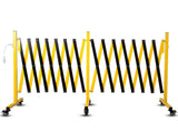 Metal Expandable Barricade, 23 Feet Retractable Fence Outdoor, Mobile Safety Barrier Gate, Easily 28674322
