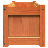 Garden Planter Wax Brown 90x31x31 cm Solid Wood Pine 837453